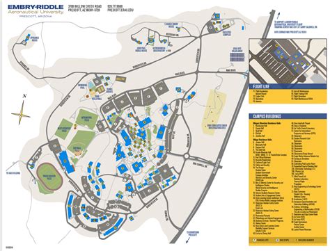 embry riddle campus map prescott.